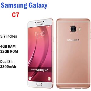 Samsung Galaxy C7 C7000 5.7 inches 4GB RAM 32GB ROM Refurbished Unlocked Android Cell Phone Camera 16mp Dual SIM mobile phones