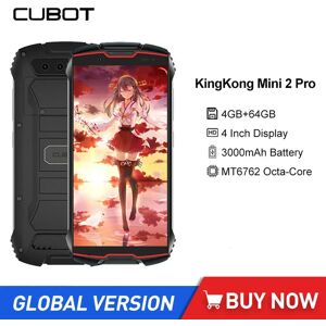 Cubot KingKong Mini 2 Pro Waterproof Rugged Mini Smartphones 4Inch Octa-Core 4GB+64GB Dual SIM Portable Small 4G Mobile Phone