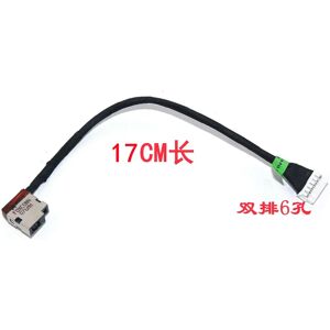 DC Power Jack with cable For HP 15-DH 0007TX 0136TX 002NR TPN-C143 L52816-S46 F46 Y46 laptop DC-IN Charging Flex Cable 17CM