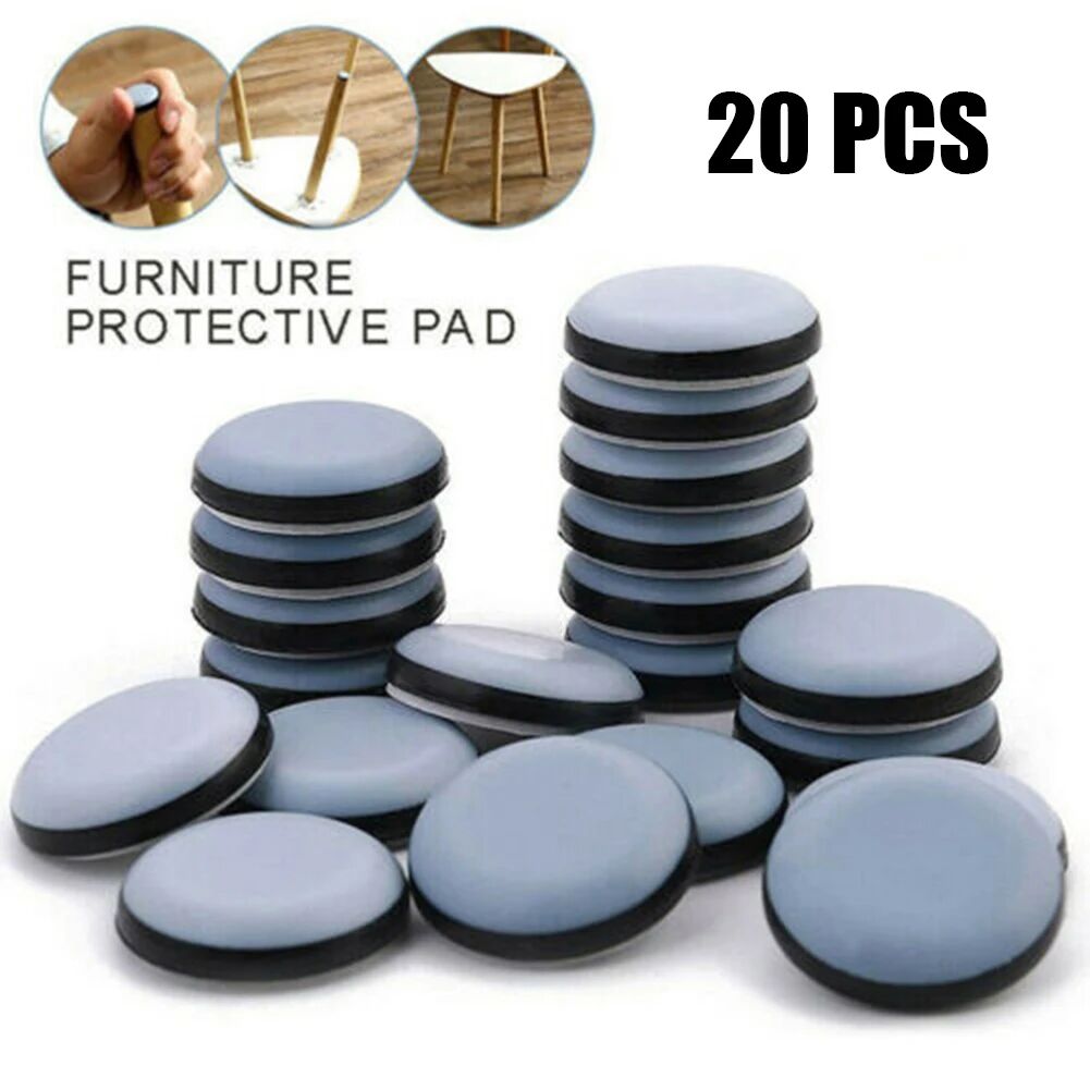 20Pcs Furniture Sliders Feet Glider For Carpet Movers Heavy Duty Shifter Removal Sliding Pads For Home Furniture Household