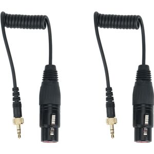 2X Saramonic Locking Type 3.5Mm To 3.5Mm TRS To XLR Female Microphone Output Universal Audio Cable