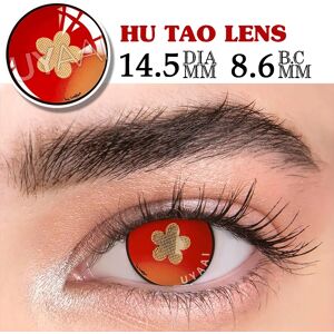 UYAAI Pair Cosplay Contact Lenses Anime Accessories for Eyes Colored Pink Lens Halloween Nezuko Cosplay Contacts Lens