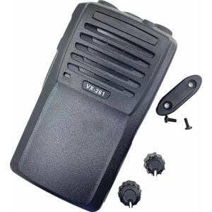 Black Housing Case Front Shell Kit Cover + Knob Cap Dust Cover For Vertex Standard EVX-261 Radio Walkie Talkie Accessories