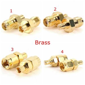 2Pcs/lot SMA To MCX Male Female Straight Connector SMA Male Female To MCX Male Female Adapter RF Coaxial Connector