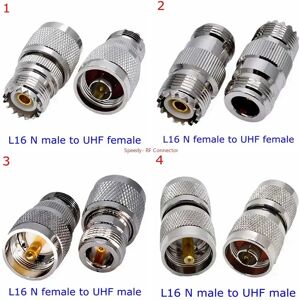 1Pcs UHF SO239 PL259 SO-239 PL-259 Male Female To N Type Male Female Straight Connector UHF To N Male Female RF Brass Copper