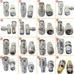 1Pcs TNC To SMA N Type SL16 UHF PL259 SO239 Male Female TNC Connector N Type UHF SMA PL259 SO239 To TNC RF  Delivery Copper