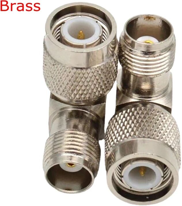 1Pcs TNC Male To TNC Female 90 Degree Right Angle Connector TNC Male To TNC Female RF Coaxial High Quanlity Brass Nickel Plated