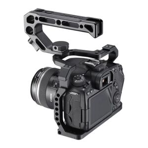 UURig Aluminium Camera Cage for Canon EOS 90D/80D/70D with Cold Shoe Mount Arri Hole 1/4 3/8 Screw To Microphone Monitor LED