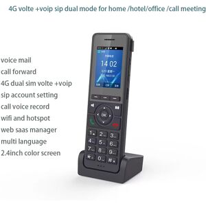 smart keyboard Cordless Handheld telephone Cordless VOIP Phone with Base auto connected voice mail and record