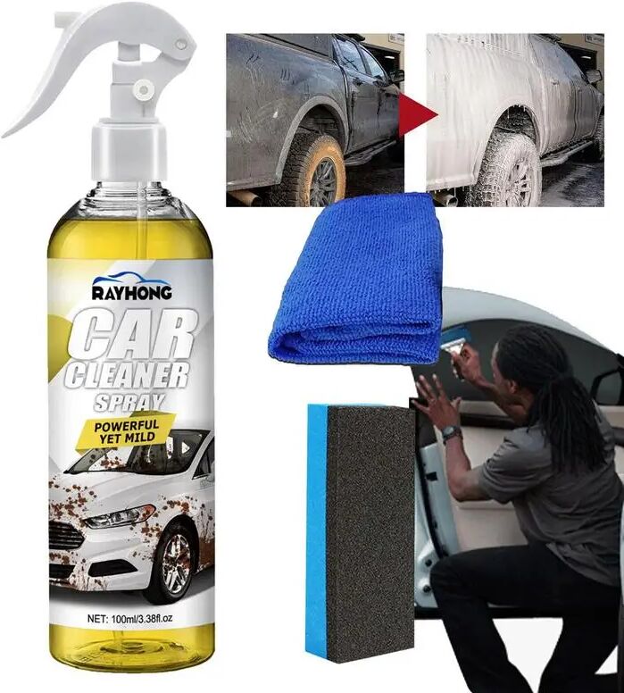 100ml Car Interior Cleaner Anti-aging Cleaning Spray Multifunction Universal Car Care Automobile Cleaning Accessories