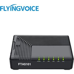 FLYING VOICE VoIP IP Phone Adapter FTA5101 ATA SIP Router Telephone 1 WAN 2 LAN 1FXS Port IP Server System Gateway Device