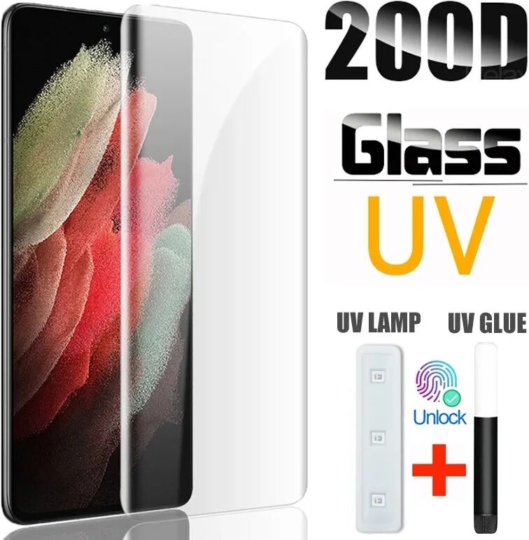 UV Tempered Glass for Samsung Galaxy S21 S22 S20 Ultra S8 S9 S10 Plus FE Screen Protectors for Samsung Note 8 9 10 20 Plus S10E