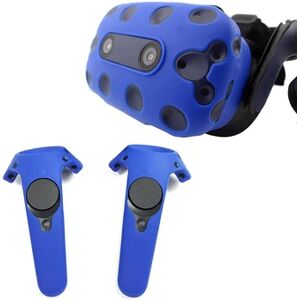 For Htc Vive Pro Vr Virtual Reality Headset Silicone Rubber Vr Glasses Helmet Controller Handle Case Shell Silicone Case Cover