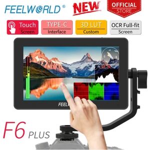 FEELWORLD F6 PLUS 5.5 Inch on Camera DSLR Field Monitor 3D LUT Touch Screen IPS FHD 1920x1080 Video Focus Assist Support 4K HDMI