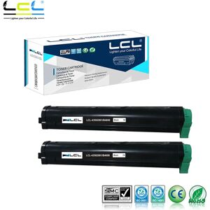 LCL 43502001 B4400 (2pk Black) Toner Cartridge Compatible for OKI B4400/B4400N/B4600/B4600N