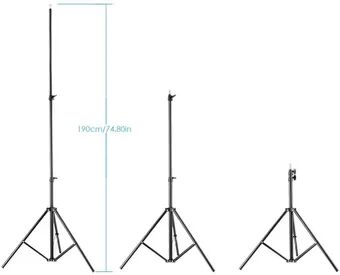 Neewer 75"/190CM Photography Studio Adjustable Light Umbrella Stands for Relfectors/Softboxes/Lights/Backgrounds/Flash Tripod