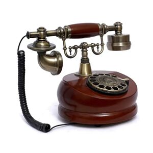 Retro Telephone Household Antique Nostalgic Old-Fashioned Turntable European Wired Antique Fixed Telephonefor Home