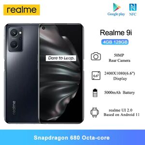 Global Version realme 9i Smartphone Snapdragon 680 6.6inch 90Hz Display 50MP Camera 5000mAh Battery 33W Charger