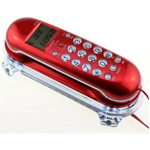 portable Caller Flash landline phone antique home office telephones Fashion mini fixed telephone white red yellow wall desktop