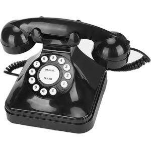 Vintage Black Multi Function Plastic Home Office Hotel Telephone Retro Wire Landline Phone Telephones telefono fijo