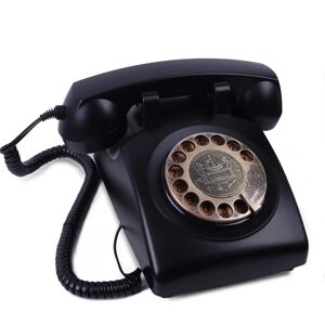 IAKEMIC Retro Rotary Dial Home Phones, Old Fashioned Classic Corded Telephone Landline Vintage Phone for Home and Office