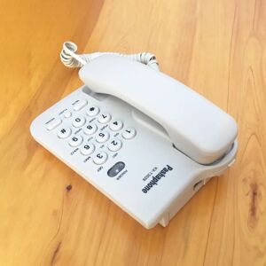 Wall Mounted Hotel Plastic Big Button Home Office Caller ID Callback Corded Telephone Landline Loud Sound Mini Portable Business