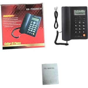 Corded Landline Phone Big Button Household Hotel Business Desktop Landline Telephone with LCD Display KX-T2025