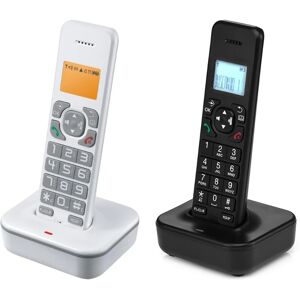 Cordless Landline Fixed Telephone Home Desk Phone with Caller Identification Sound Noise Reduction Telephones D1102B Dropship