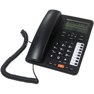 TC6400 Desktop Corded Telephone 2-Line Fixed Landline with Answering System CallerID/Call Waiting Backlit LCD Hold