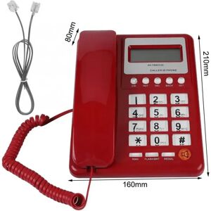 Landline Corded Telephone LCD Screen Fine Workmanship Office Bedroom Retro Calling Device Home Supplies Fixed Telephones