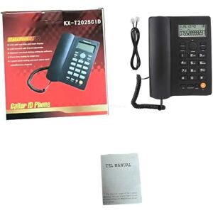 Corded Landline Phone Big Button Household Hotel Business Desktop Landline Telephone with LCD Display KX-T2025 Dropship