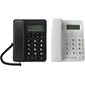 Desktop Corded Landline Phone VTC-500 LCD Display Fixed Telephone Big Button for Elderly Seniors Phone for Home Elderly