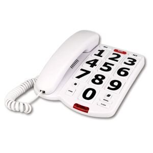 896F Corded Phones Landline Home Phone Landline Phones Big Button Landline Telephone for Office Hotel Home Bathroom