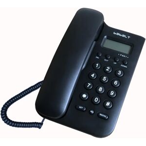 Corded telephone,Black Caller ID Telephone,Basic Desk/Wall Mountable Analog Landline Phone for Home