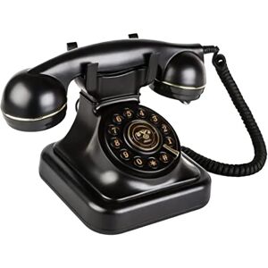 Vintage Corded Retro Telephone Old Fashioned Fixed Phone Volume Adjustment Function Phone Classic for Hotel Desk Office Decor