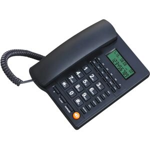 Desktop Landline Telephone Keypad Wired Household Telephones Adjustable Brightness Phones Business Caller ID Phone Home