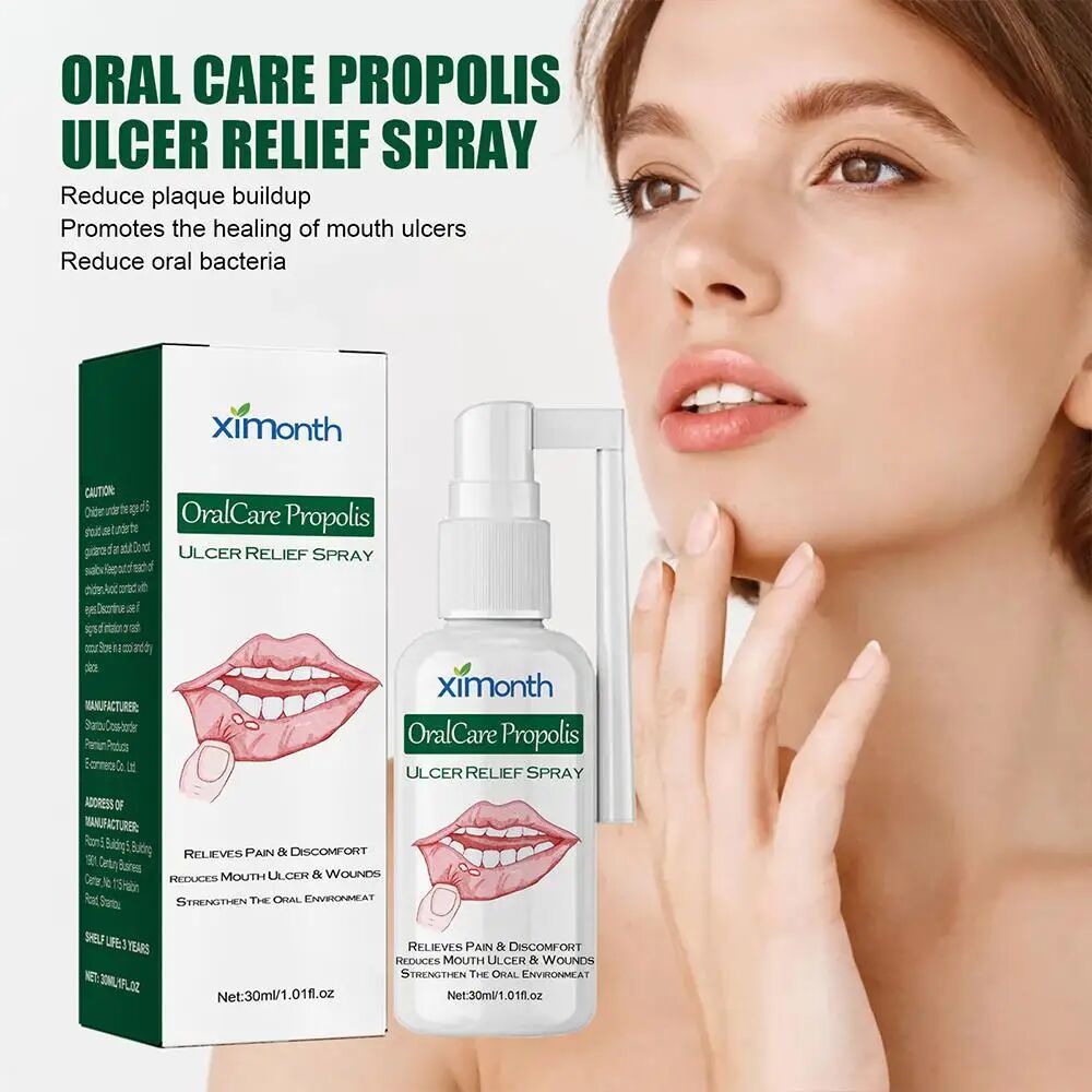 Mouth Ulcer Relief Spray 30ml/Bottle Treatment  Pain Relief Non Stinging For Mouth Health Care R2T3