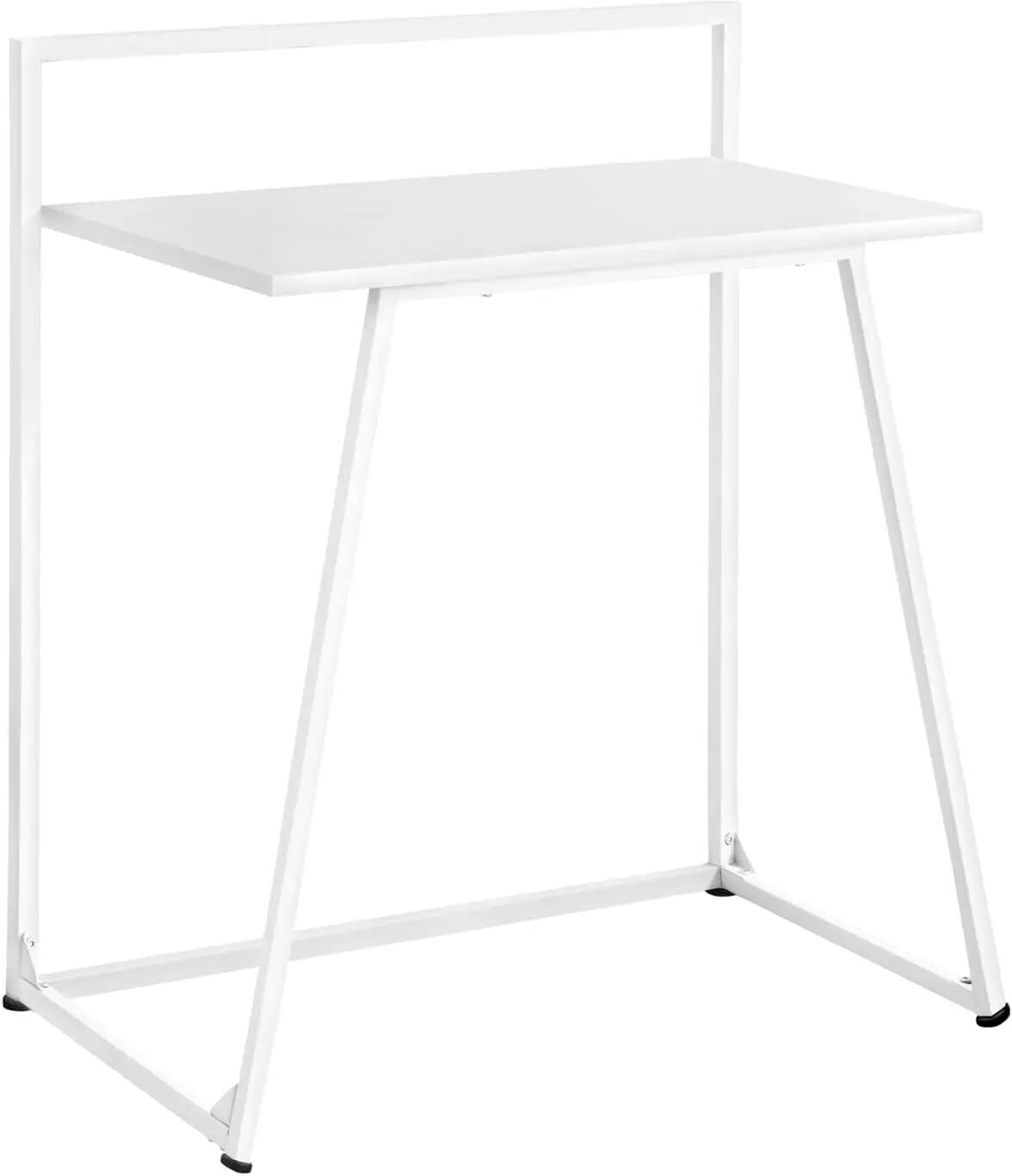 Study Table-Contemporary Style Computer Desk-Simple, 30" L, White Consolas Console