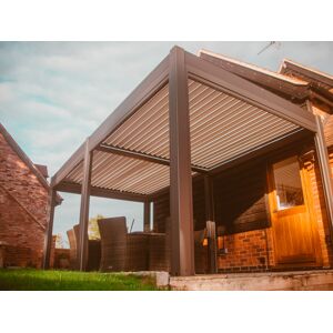 Eclipse 6 X 3m LED Motorised Pergola   Free Standing