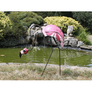 Percy The Flamingo Head Down