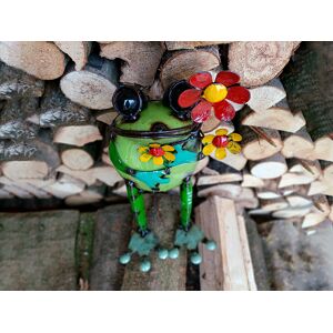 Standing Frog With Flower