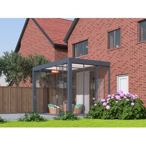 Bioclimatic Pergola   5 x 3m Wall Mounted   T7