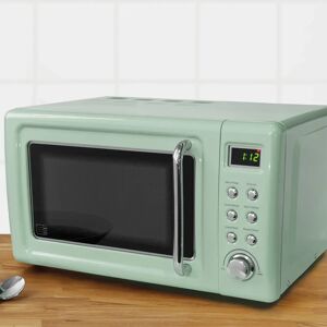 Dunelm Retro 20L 800W Microwave Seafoam Green  - Size: 20l