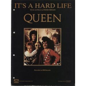 Queen It's A Hard Life 1984 UK sheet music 14136