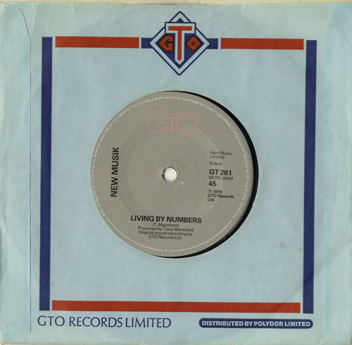 New Musik Living By Numbers 1979 UK 7" vinyl GT261