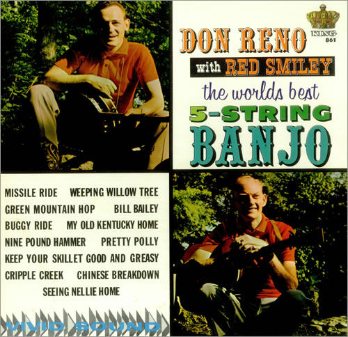 Reno & Smiley The World's Best 5-String Banjo 1976 USA vinyl LP KLP-861