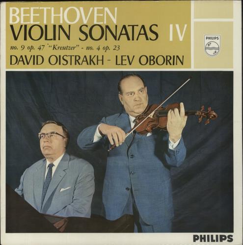 Ludwig Van Beethoven Beethoven: Violin Sonatas IV: No. 9 Op. 47 "Kreutzer" ? No 4 Op. 23 Dutch vinyl LP SAL3419