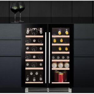 Caple WI6235 60cm Undercounter Dual Zone Wine Cooler - BLACK