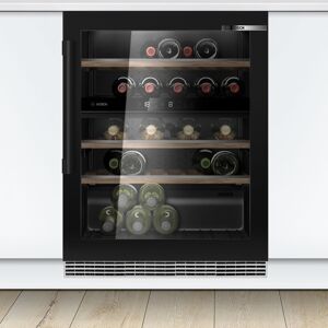 Bosch KUW21AHG0G Series 6 60cm Undercounter Dual Zone Wine Cooler - BLACK