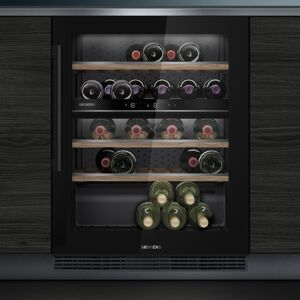 Siemens KU21WAHG0G 60cm Undercounter Dual Zone Wine Cooler - BLACK